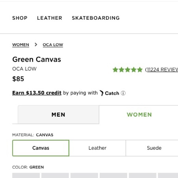 Cariuma Oca Low Green like new - Picture 2 of 8
